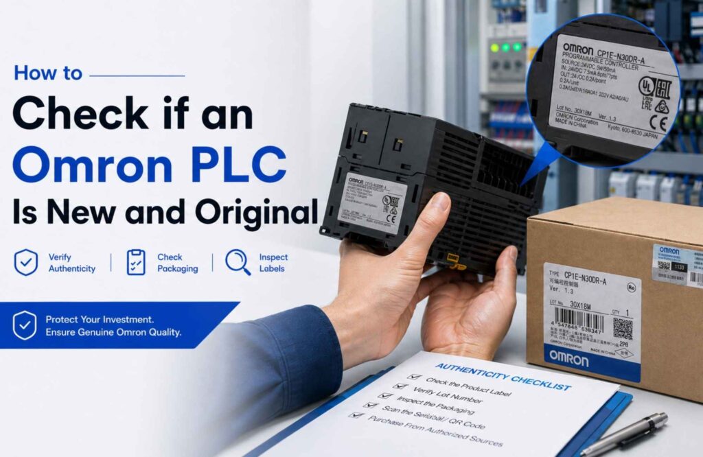 Como verificar se um PLC Omron é novo e original